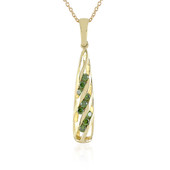 9K I2 Green Diamond Gold Necklace (Ornaments by de Melo)