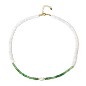 White Freshwater Pearl Silver Necklace (Riya)