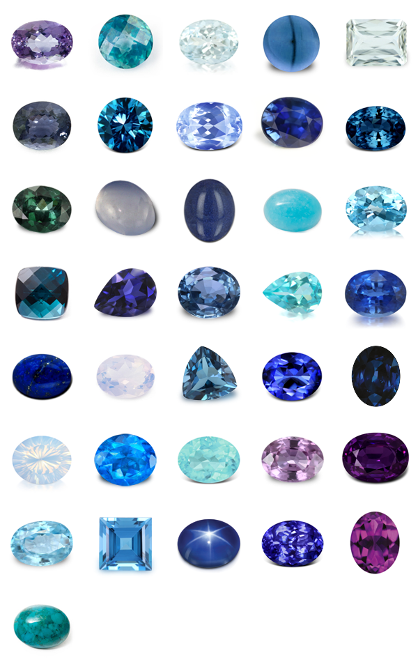 Blue to Violet Gems | Hemimorphite